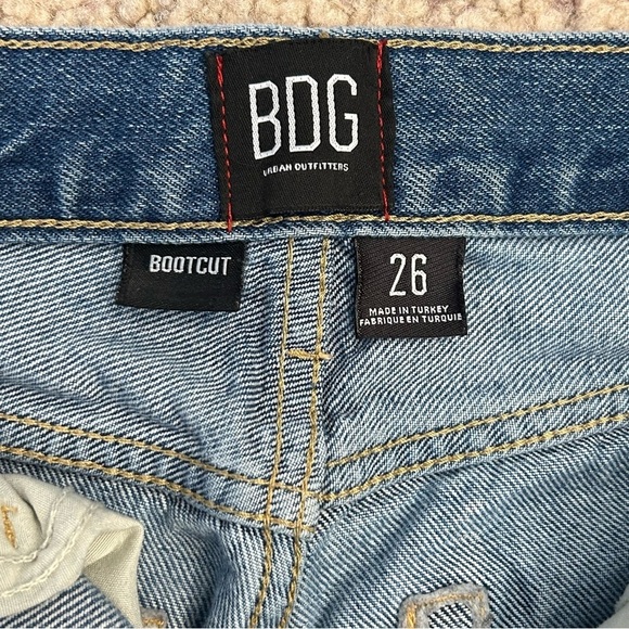 BDG Urban Outfitter Blue Denim Bootcut Jean 26, Button/Zipper - Picture 11 of 11